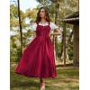 image:imageScarlet Darkness Renaissance Dress Women Lace Up Cottagecore Sleeveless Long Dress Medieval CostumeRed