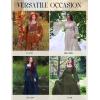 image:imageScarlet Darkness Renaissance Dress Women Long Sleeve Off The Shoulder Dress Flowy Maxi DressesDark Blue