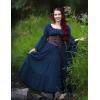 image:imageScarlet Darkness Renaissance Dress Women Long Sleeve Off The Shoulder Dress Flowy Maxi DressesDark Blue