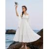 image:imageScarlet Darkness Renaissance Dress Women Long Sleeve Off The Shoulder Dress Flowy Maxi DressesWhite