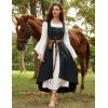 image:imageScarlet Darkness Renaissance Dress Women Pirate Halloween Witchy Cosplay Overdress with PocketsBlack