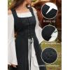 image:imageScarlet Darkness Renaissance Dress Women Pirate Halloween Witchy Cosplay Overdress with PocketsBlack