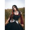image:imageScarlet Darkness Renaissance Dress Women Pirate Halloween Witchy Cosplay Overdress with PocketsBlack