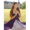 image:imageScarlet Darkness Renaissance Dress Women Pirate Halloween Witchy Cosplay Overdress with PocketsPurple