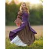 image:imageScarlet Darkness Renaissance Dress Women Pirate Halloween Witchy Cosplay Overdress with PocketsPurple