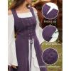 image:imageScarlet Darkness Renaissance Dress Women Pirate Halloween Witchy Cosplay Overdress with PocketsPurple