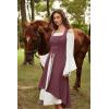 image:imageScarlet Darkness Renaissance Dress Women Pirate Halloween Witchy Cosplay Overdress with PocketsWine