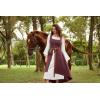 image:imageScarlet Darkness Renaissance Dress Women Pirate Halloween Witchy Cosplay Overdress with PocketsWine