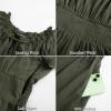 image:imageScarlet Darkness Renaissance Dress for Women 2026 Summer Spring Cotton Off The Shoulder Boho Midi DressesArmy Green