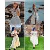 image:imageScarlet Darkness Renaissance Dress for Women 2026 Summer Spring Cotton Off The Shoulder Boho Midi DressesArmy Green