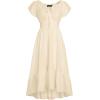 image:imageScarlet Darkness Renaissance Dress for Women 2026 Summer Spring Cotton Off The Shoulder Boho Midi DressesBeige