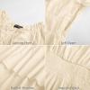 image:imageScarlet Darkness Renaissance Dress for Women 2026 Summer Spring Cotton Off The Shoulder Boho Midi DressesBeige