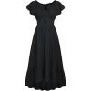 image:imageScarlet Darkness Renaissance Dress for Women 2026 Summer Spring Cotton Off The Shoulder Boho Midi DressesBlack