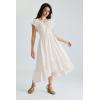 image:imageScarlet Darkness Renaissance Dress for Women 2026 Summer Spring Cotton Off The Shoulder Boho Midi DressesIvory