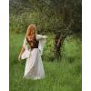 image:imageScarlet Darkness Renaissance Dress for Women Medieval Peasant Dress Long Bell Sleeve DressesApricot