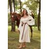 image:imageScarlet Darkness Renaissance Dress for Women Medieval Peasant Dress Long Bell Sleeve DressesApricot