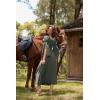 image:imageScarlet Darkness Renaissance Dress for Women Medieval Peasant Dress Long Bell Sleeve DressesArmy Green