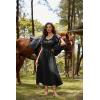 image:imageScarlet Darkness Renaissance Dress for Women Medieval Peasant Dress Long Bell Sleeve DressesBlack