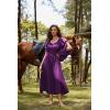 image:imageScarlet Darkness Renaissance Dress for Women Medieval Peasant Dress Long Bell Sleeve DressesDark Purple