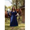 image:imageScarlet Darkness Renaissance Dress for Women Medieval Peasant Dress Long Bell Sleeve DressesNavy Blue