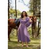 image:imageScarlet Darkness Renaissance Dress for Women Medieval Peasant Dress Long Bell Sleeve DressesPurple