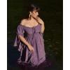 image:imageScarlet Darkness Renaissance Dress for Women Medieval Peasant Dress Long Bell Sleeve DressesPurple
