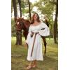image:imageScarlet Darkness Renaissance Dress for Women Medieval Peasant Dress Long Bell Sleeve DressesWhite