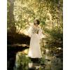 image:imageScarlet Darkness Renaissance Dress for Women Medieval Peasant Dress Long Bell Sleeve DressesWhite