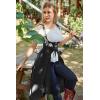 image:imageScarlet Darkness Renaissance Hood Dress for Women Medieval Costume Underbust Pirate Dresses with PocketsBlack