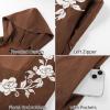 image:imageScarlet Darkness Renaissance Hood Dress for Women Medieval Costume Underbust Pirate Dresses with PocketsBrown Orange
