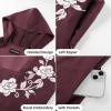 image:imageScarlet Darkness Renaissance Hood Dress for Women Medieval Costume Underbust Pirate Dresses with PocketsBurgundy