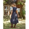 image:imageScarlet Darkness Renaissance Hood Dress for Women Medieval Costume Underbust Pirate Dresses with PocketsNavy