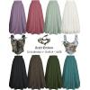 image:imageScarlet Darkness Renaissance Maxi Skirt for Women Flowy Long Boho Skirts with Pockets Army Green