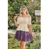 image:imageScarlet Darkness Renaissance Pirate Shirt Women Summer Off Shoulder Tops Short Sleeve Peplum Peasant BlousesApricot
