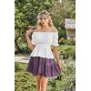 image:imageScarlet Darkness Renaissance Pirate Shirt Women Summer Off Shoulder Tops Short Sleeve Peplum Peasant BlousesWhite