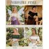 image:imageScarlet Darkness Renaissance Pirate Shirt Women Summer Off Shoulder Tops Short Sleeve Peplum Peasant BlousesWhite