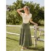 image:imageScarlet Darkness Renaissance Shirt Women Short Sleeve Corset Tops Peasant BlousesApricot