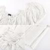 image:imageScarlet Darkness Renaissance Shirt Women Short Sleeve Corset Tops Peasant BlousesOffwhite