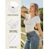 image:imageScarlet Darkness Renaissance Shirt Women Short Sleeve Corset Tops Peasant BlousesOffwhite