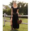 image:imageScarlet Darkness Western Belt for Women Leather Cowboy Belt with Studded Buckle Country Wide Belts for Jeans DressesCoffee