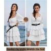 image:imageScarlet Darkness Western Belt for Women Leather Cowgirl Belt with Turquoise Buckle Country Belts for Jeans DressesBlack