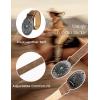 image:imageScarlet Darkness Western Belt for Women Leather Cowgirl Belt with Turquoise Buckle Country Belts for Jeans DressesLight Brown