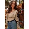 image:imageScarlet Darkness Western Belts for Woman Renaissance Cowgirl Leather Belt with Removable BuckleBlack