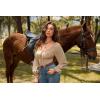 image:imageScarlet Darkness Western Belts for Woman Renaissance Cowgirl Leather Belt with Removable BuckleCoffee