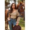 image:imageScarlet Darkness Western Belts for Woman Renaissance Cowgirl Leather Belt with Removable BuckleCoffee