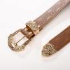 image:imageScarlet Darkness Western Belts for Woman Renaissance Cowgirl Leather Belt with Removable BuckleDark Brown