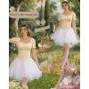 image:imageScarlet Darkness Women Corset Tops Renaissance Off the Shoulder Shirt Summer Dressy Lace Square Neck BlouseApricot