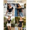 image:imageScarlet Darkness Women Corset Tops Renaissance Off the Shoulder Shirt Summer Dressy Lace Square Neck BlouseBlack