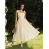 image:imageScarlet Darkness Women Renaissance Corset Dress Square Neck Cottagecore Fishbone SundressApricot