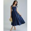 image:imageScarlet Darkness Women Renaissance Corset Dress Square Neck Cottagecore Fishbone SundressNavy